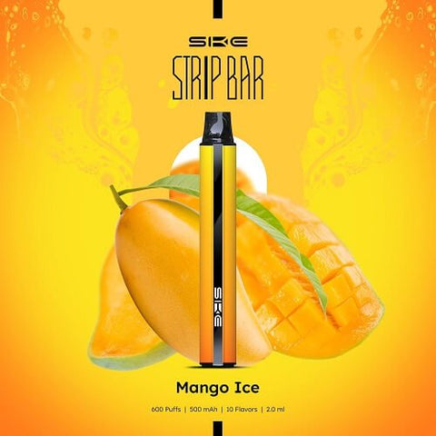 Strip Bar 600 Puff Disposable Device | 20mg - Eliquid Base-Mango Ice