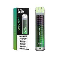 SVL OG600 Disposable Vape Pod - Eliquid Base-Cool Mint