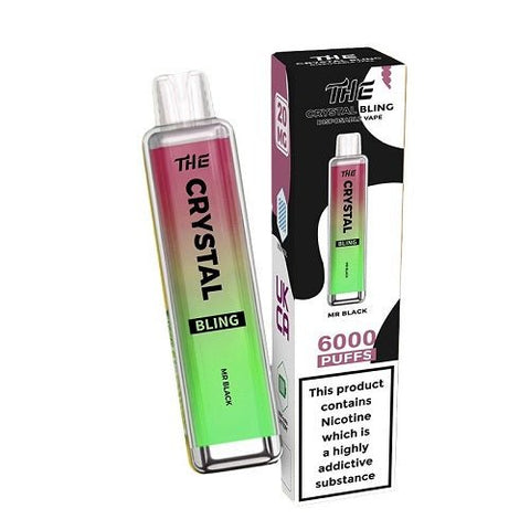 The Crystal Bling 6000 Puffs Disposable Device - 20MG - Eliquid Base-Mr Bling 