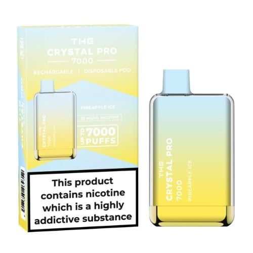 The Crystal Pro 7000 Disposable Vape Device -Pineapple Ice