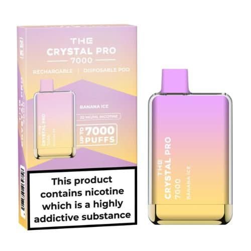 The Crystal Pro 7000 Disposable Vape Device -Banana Ice