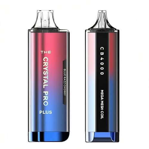 The Crystal Pro Plus 4000 Disposable Vape  Device -Blue Razz Cherry