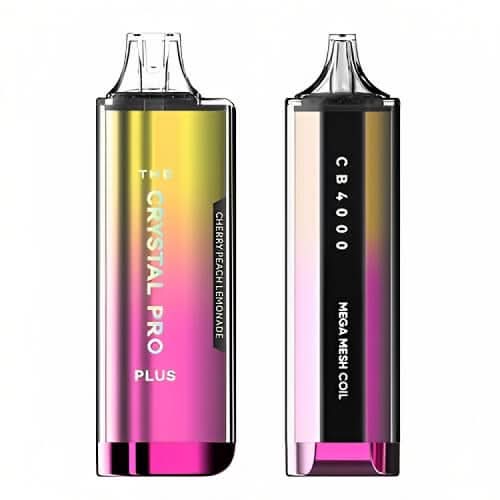 The Crystal Pro Plus 4000 Disposable Vape Device  -Cherry Peach Lemonade