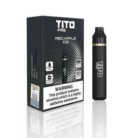 TiTo Pro 600 Pod Kit - 20MG - Eliquid Base-Red Apple Ice
