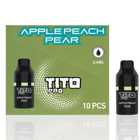 TiTo Pro Pre-filled Replacement Pods - Eliquid Base-Apple Peach Pear