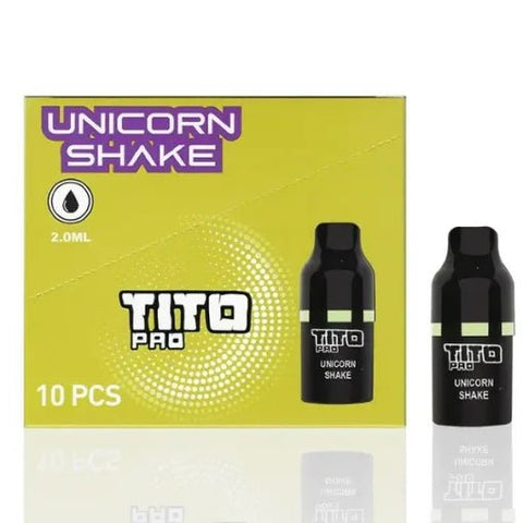 TiTo Pro Pre-filled Replacement Pods - Eliquid Base-Unicorn Shake