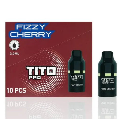 TiTo Pro Pre-filled Replacement Pods - Eliquid Base-Fizzy Cherry