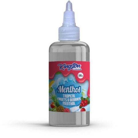 Tropical Fruits & Berries Menthol E-Liquid By Kingston 500ml - Eliquid Base