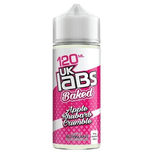 UK Labs Shortfill 100ml E-Liquid  All Ranges - Apple Rhubarb Crumble