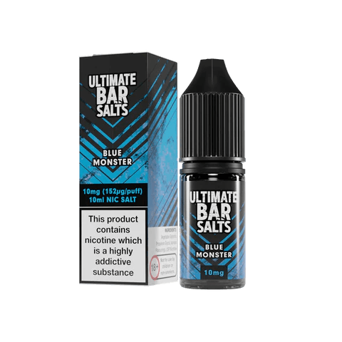 Ultimate Bar Salts 10ml Nic Salt - Pack of 10 - Eliquid Base-Blue Monster