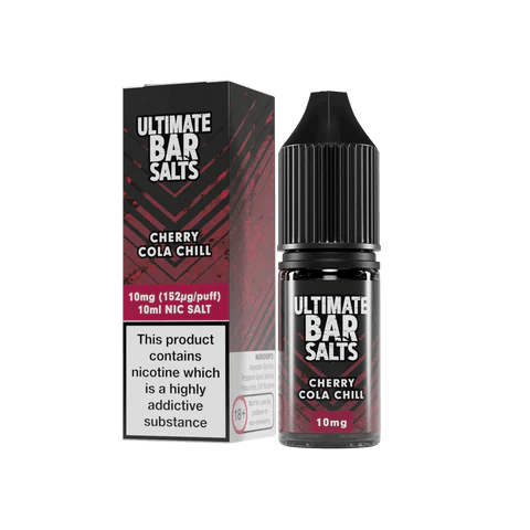 Ultimate Bar Salts 10ml Nic Salt - Pack of 10 - Eliquid Base-Cherry Cola Chill