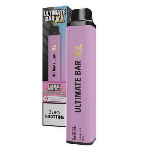 Ultimate Bar XL 3500 Disposable Device | NO NICOTINE - Eliquid Base-Blueberry Bubblegum