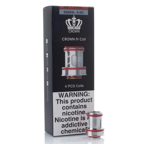 UWELL CROWN 4 REPLACEMENT COILS ( Pack of 4 ) - Eliquid Base