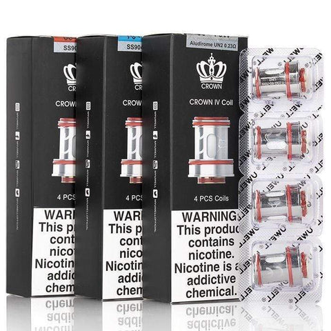 UWELL CROWN 4 REPLACEMENT COILS ( Pack of 4 ) - Eliquid Base