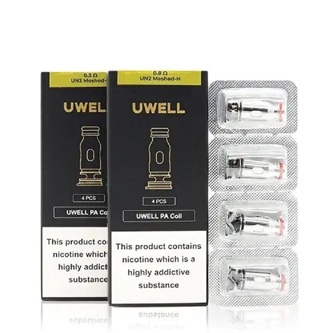 Uwell PA Replacement Coils - Pack of 4 - Eliquid Base-