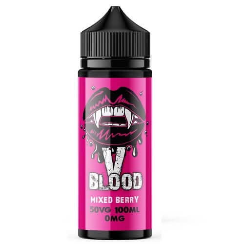 V Blood 5 X 100ML = 500ML E LIQUID 70/30 FULL RANGE -Mixed Berry