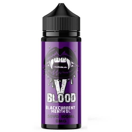 V Blood Shortfill 100ml E-Liquid - Blackcurrant Menthol