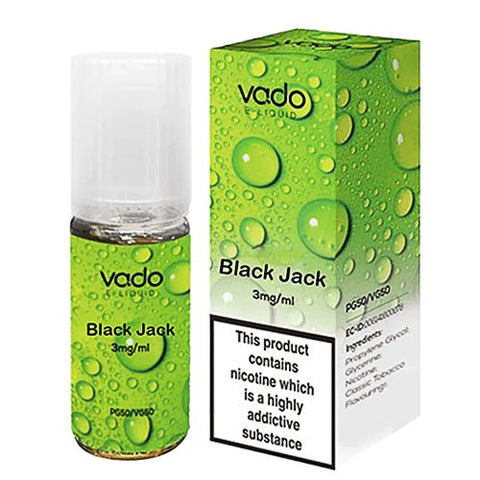 Vado 10ml E-Liquid - Pack of 10 - Eliquid Base-Black Jack