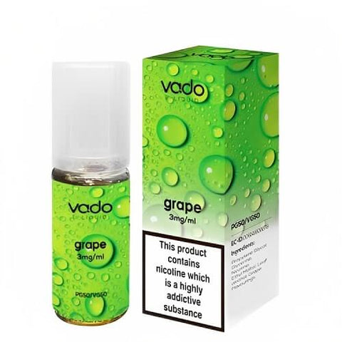 Vado 10ml E-Liquid - Pack of 10 - Eliquid Base-Grape