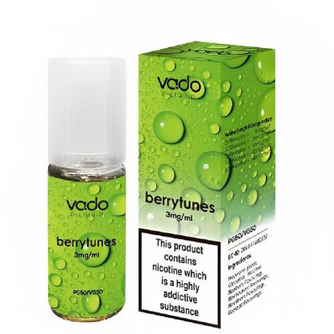 Vado 10ml E-Liquid - Pack of 10 - Eliquid Base-Berry Tunes