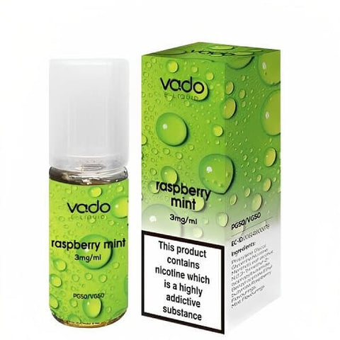 Vado 10ml E-Liquid - Pack of 10 - Eliquid Base-Raspberry Mint