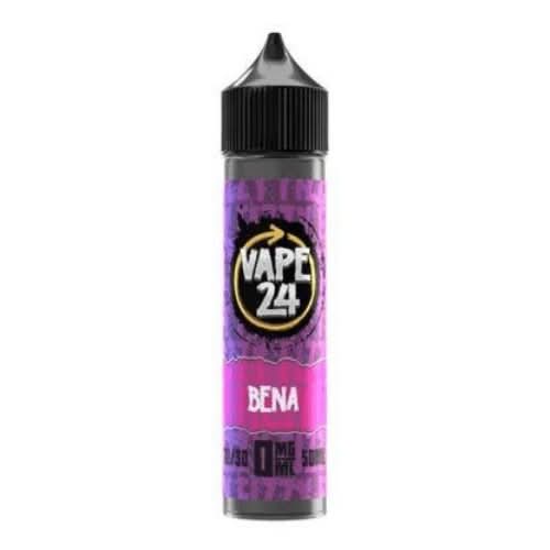 Vape 24 Shortfill 50ml E-Liquid - Bena