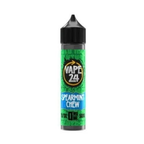 Vape 24 Shortfill 50ml E-Liquid - Spearmint Chew