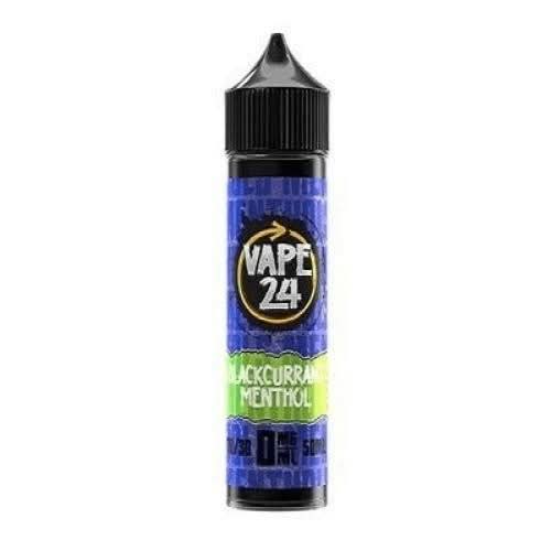 Vape 24 Shortfill 50ml E-Liquid - Blackcurrant Menthol