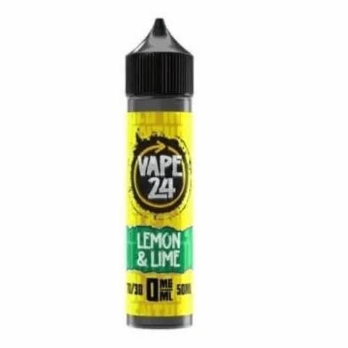 Vape 24 Shortfill 50ml E-Liquid - Lemon & Lime