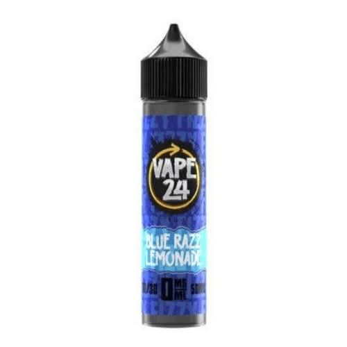 Vape 24 Shortfill 50ml E-Liquid - Blue Razz Lemonade