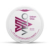 Velo Nicotine Pouches Urban Vibe in a round can, featuring a bold, fruity energy drink-inspired flavour with smooth nicotine in a tobacco-free pouch.