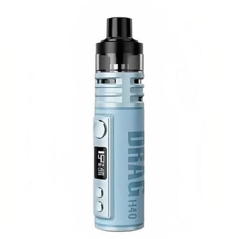 Voopoo Drag H40 Vape Kit - Eliquid Base-Snow Blue