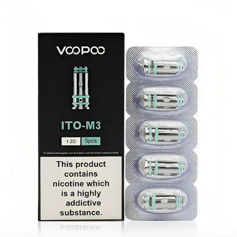 Voopoo ITO Replacement Coil - Pack of 5 - Eliquid Base-M3 1.2 ohm