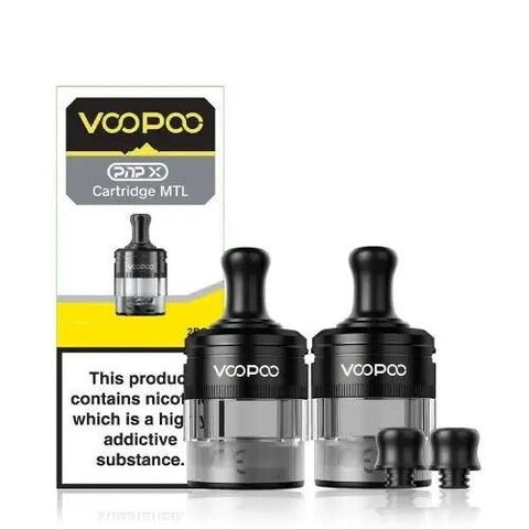 Voopoo PNP X Pod Cartridge - Pack of 2 - Eliquid Base-MTL Black - XL