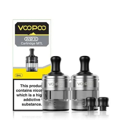Voopoo PNP X Pod Cartridge - Pack of 2 - Eliquid Base-MTL Silver - 2ml