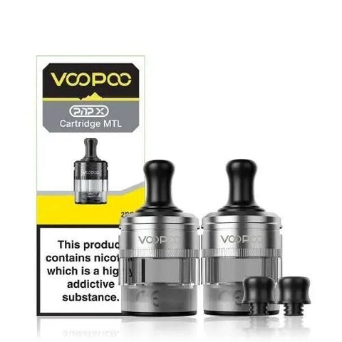 Voopoo PNP X Pod Cartridge - Pack of 2 - Eliquid Base-MTL Silver - XL