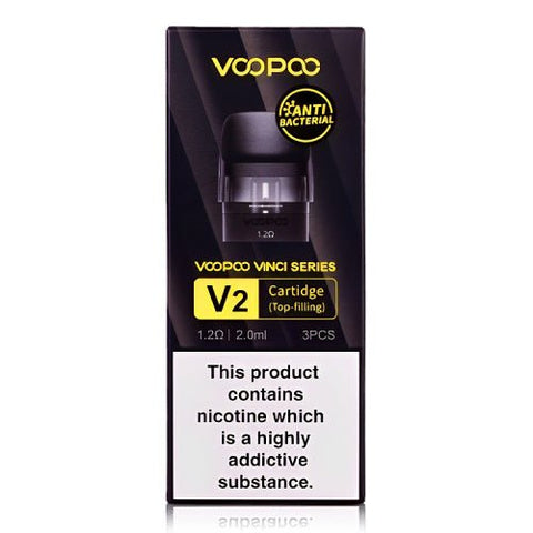 Voopoo Vinci V2 Replacement Pods - Pack of 3 - Eliquid Base-1.2 ohm