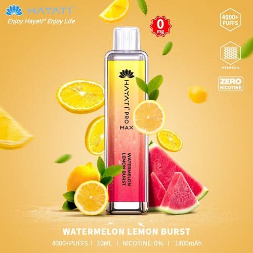 Hayati Pro Max 4000  Disposable  Vape Device -Watermelon Lemon Brust