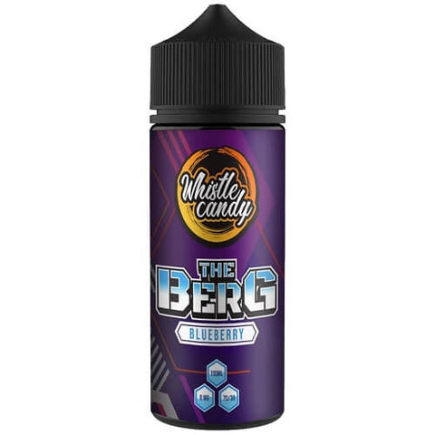 Whistle Candy Shortfill 100ml E-Liquid - All Ranges - Eliquid Base-Blueberry ( The Berg )