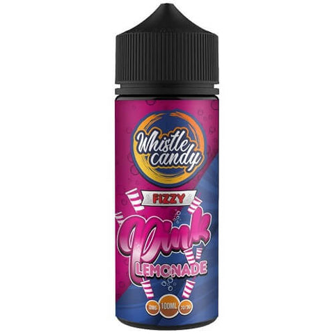 Whistle Candy Shortfill 100ml E-Liquid - All Ranges - Eliquid Base-Pink Lemonade (Fizzy)