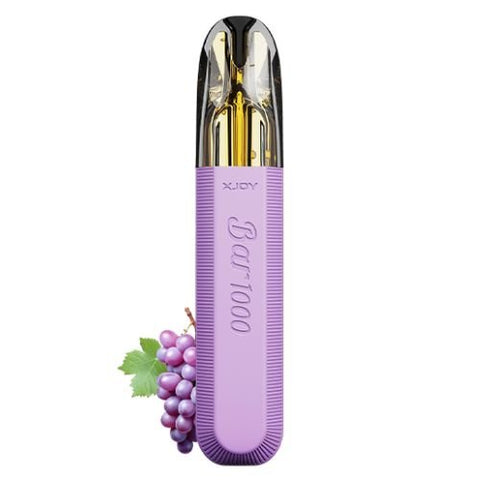 XJOY Bar 1000 Puff Disposable Vape Pod Device - Eliquid Base-Sweet Grapes
