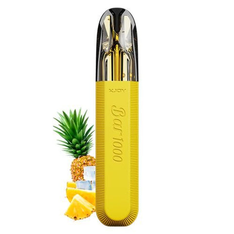 XJOY Bar 1000 Puff Disposable Vape Pod Device - Eliquid Base-Pineapple Ice
