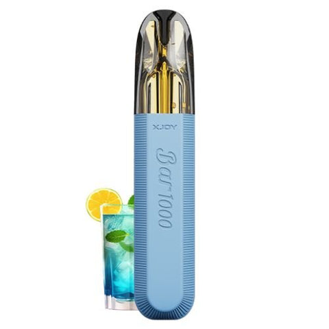 XJOY Bar 1000 Puff Disposable Vape Pod Device - Box of 10 - Eliquid Base-Blue Razz Lemonade