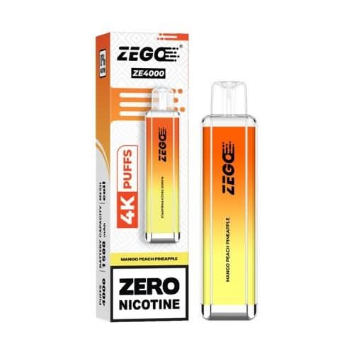 Crystal Bar 4000 Puffs Zego Disposable Vape Device  -Mango Peach Pineapple