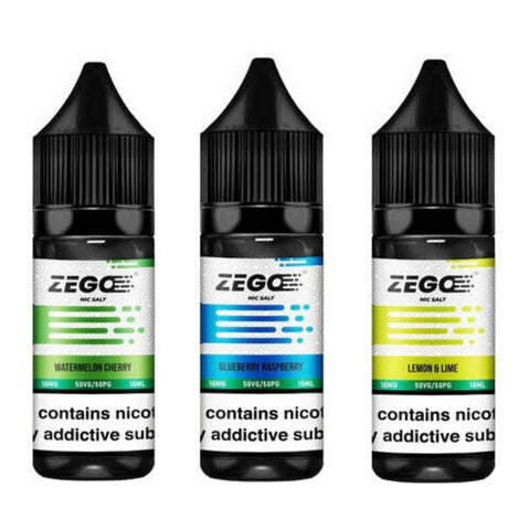 Zego Nic Salt 10ml E-Liquid Pack of 10 - Eliquid Base-Blueberry Raspberry