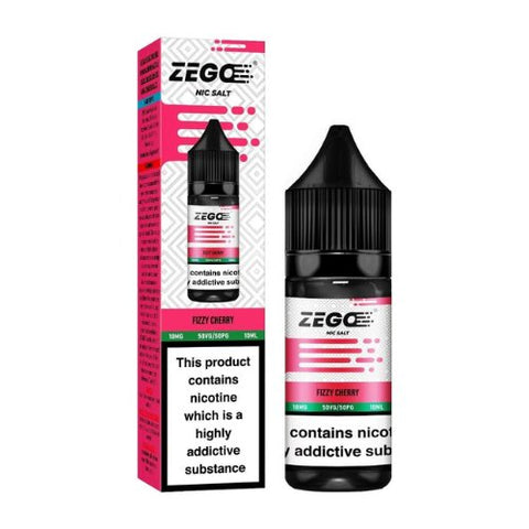 Zego Nic Salt 10ml E-Liquid Pack of 10 - Eliquid Base-Fizzy Cherry