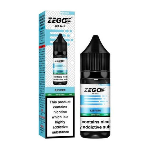Zego Nic Salt 10ml E-Liquid Pack of 10 - Eliquid Base-Blue Fusion