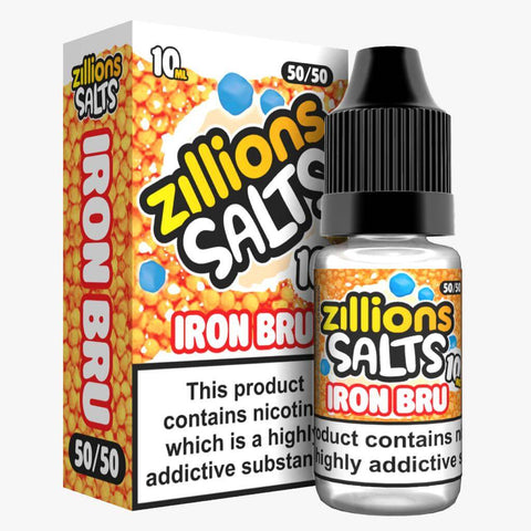 Zillion Salts 10ml Nic Salt E-Liquid (3x) - Eliquid Base-Iron Bru