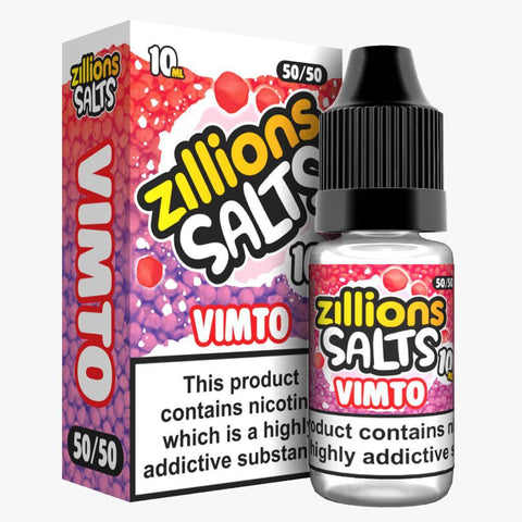 Zillion Salts 10ml Nic Salt E-Liquid (3x) - Eliquid Base-Vimto