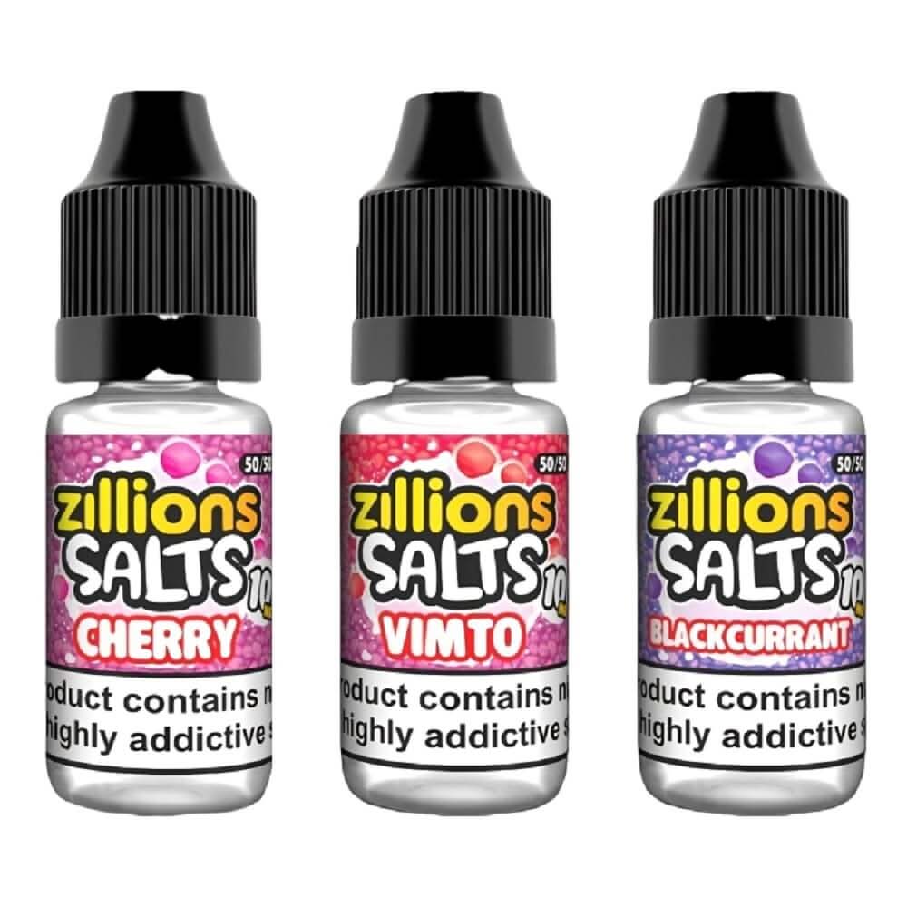 Zillion Salts 10ml Nic Salt E-Liquid - Pack of 5 -Apple